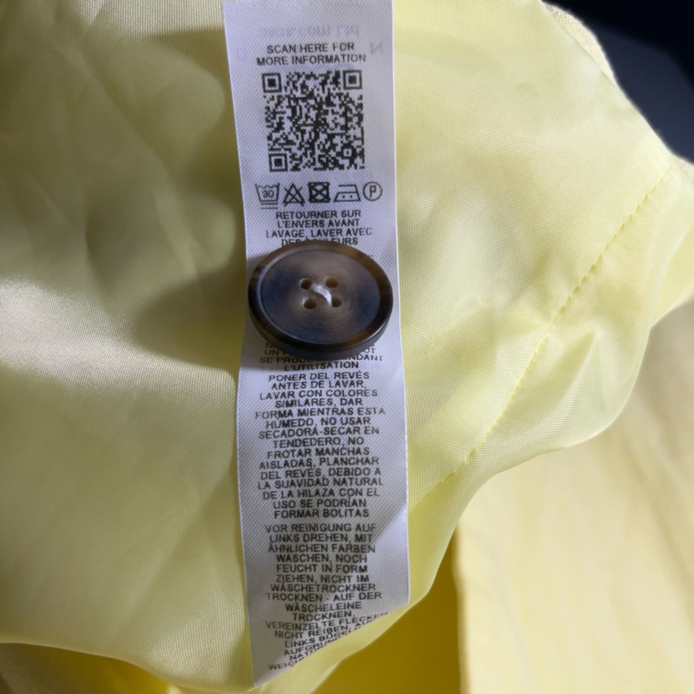 NWT ASOS Design Tall Suit Blazer with Linen in Lemon size 8T (Fits likea US 12) - Picture 9 of 10